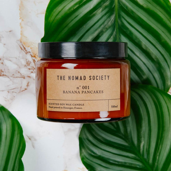Banana Pancakes soy wax candle The Nomad Society 500ml