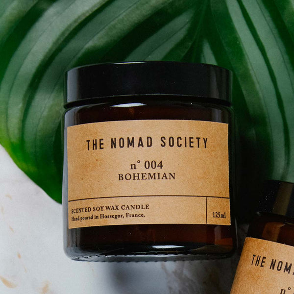 Bohemian soy wax candle hand poured The Nomad Society