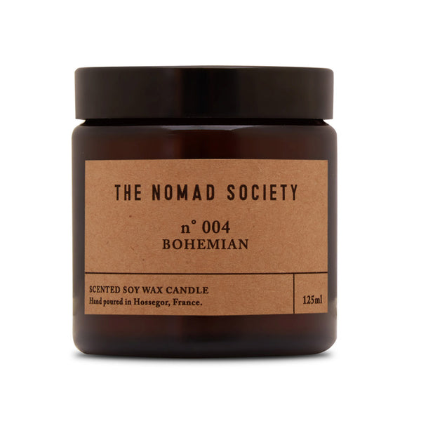 Bohemian soy wax candle hand poured The Nomad Society