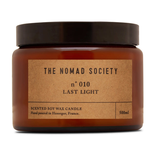 Last Light black pepper soy wax vegan candle The Nomad Society 500ml