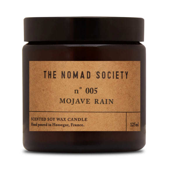 Mojave Rain soy wax vegan candle The Nomad Society 120ml